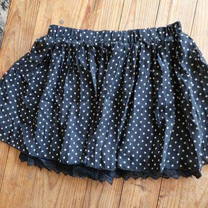 2 for $10 F21 lined skirt polka dot small